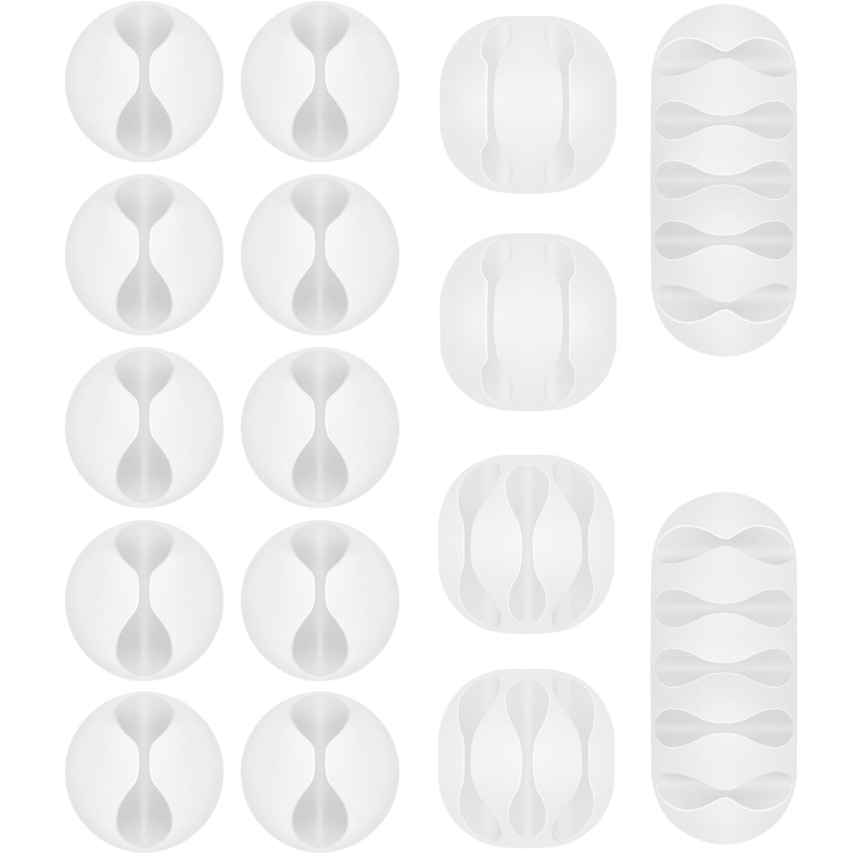 Shintop 6pcs Cord Holder for Nightstand, Self-Adhesive Cable Clips