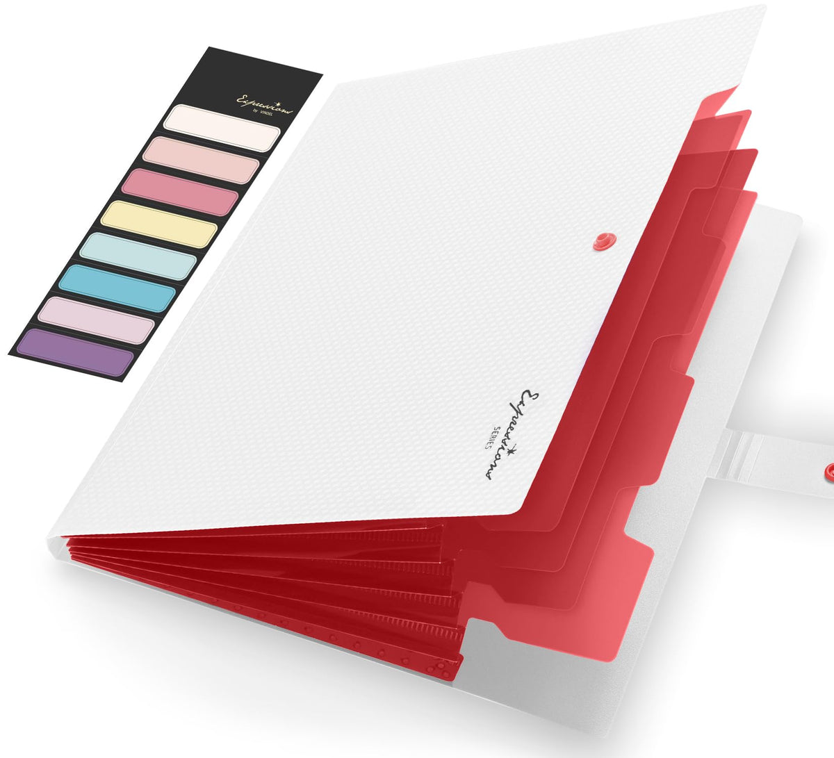 Sooez Accordion File Organizer, Expanding File Folder with Label, 5 Pocket