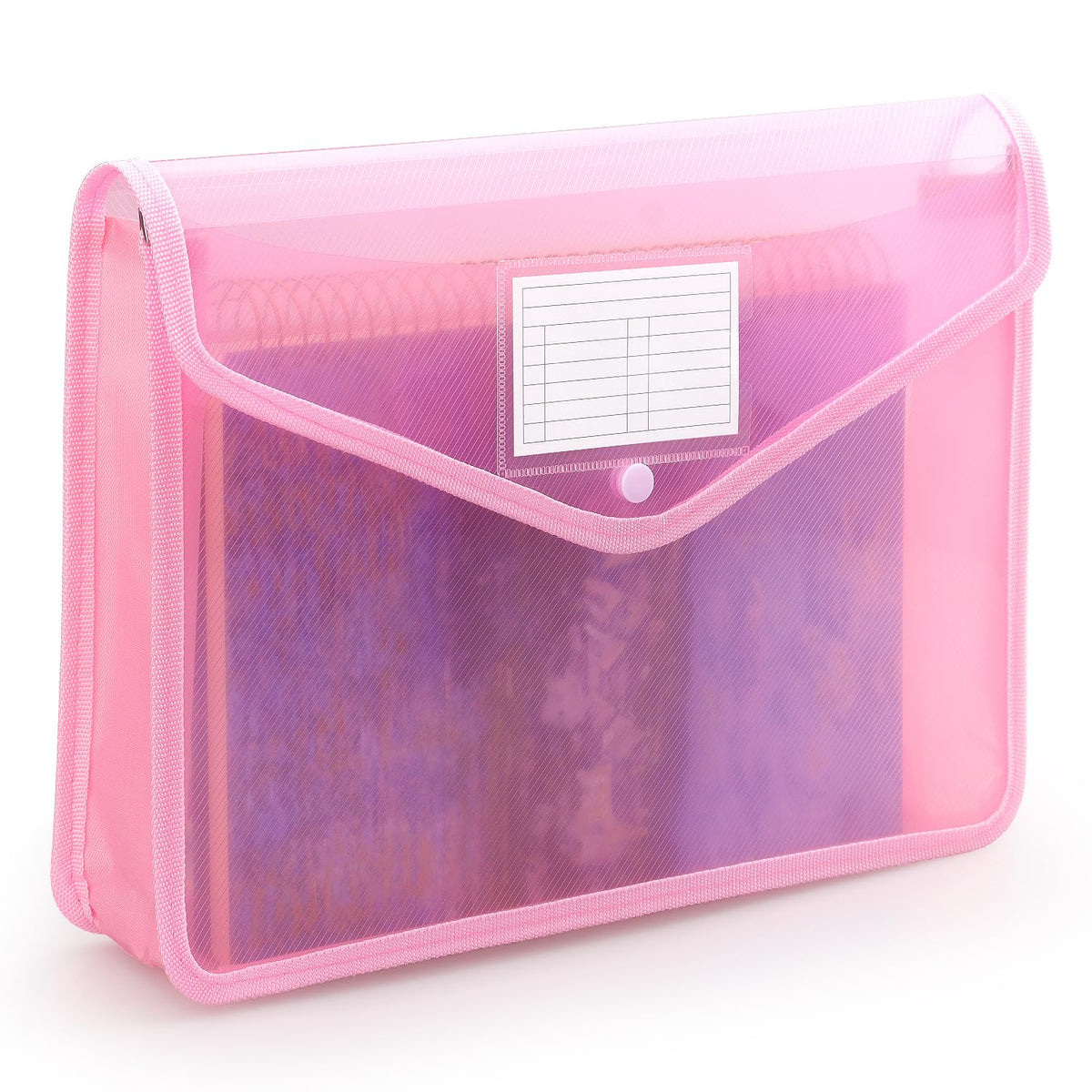 Tamaki Plastic Expanding File Folder, Fit Letter/A4 Size, Black, 1 Pack