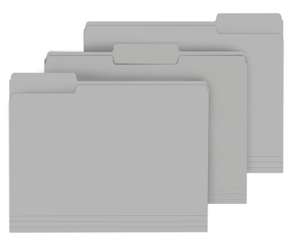 PANDRI Colored File Folders, 120 Pack 1/3 Cut Tab File Folder, 6 Colors