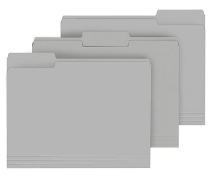PANDRI Colored File Folders, 120 Pack 1/3 Cut Tab File Folder, 6 Colors