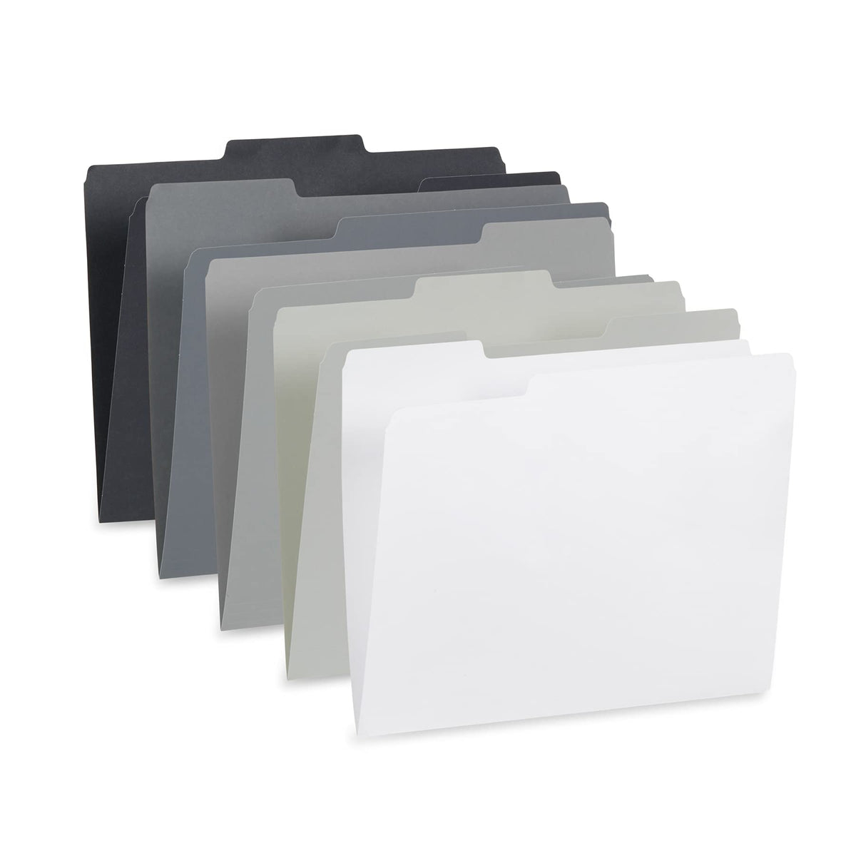 Blue Summit Supplies 100 File Folders, Letter Size, 1/3 Cut Tab, Red