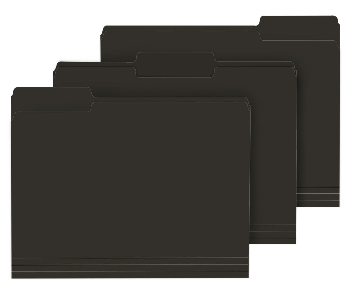 PANDRI Colored File Folders, 120 Pack 1/3 Cut Tab File Folder, 6 Colors