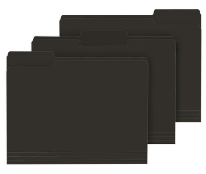 PANDRI Colored File Folders, 120 Pack 1/3 Cut Tab File Folder, 6 Colors
