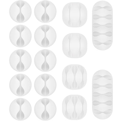 Shintop 6pcs Cord Holder for Nightstand, Self-Adhesive Cable Clips