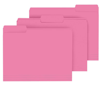 PANDRI Colored File Folders, 120 Pack 1/3 Cut Tab File Folder, 6 Colors