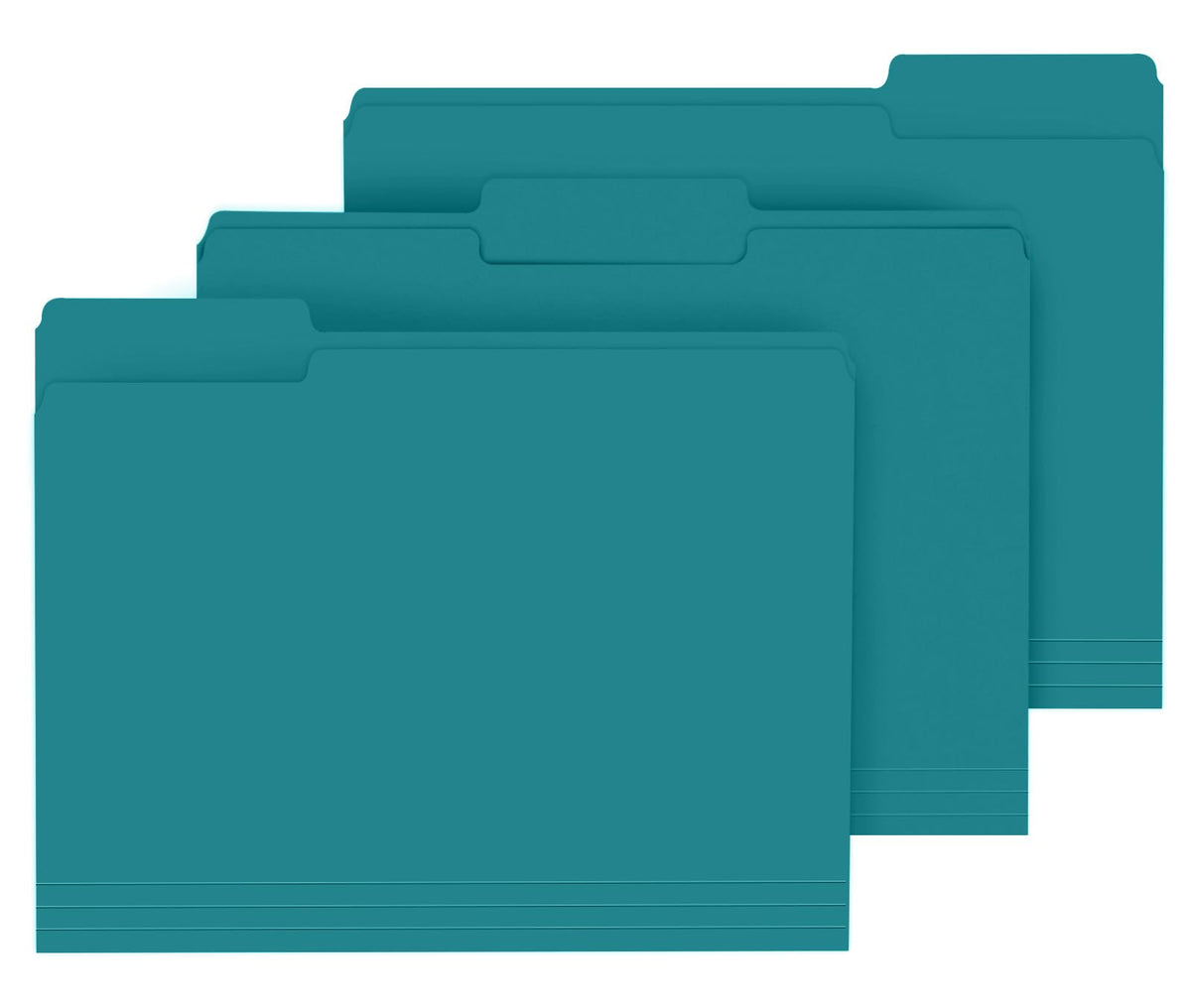 PANDRI Colored File Folders, 120 Pack 1/3 Cut Tab File Folder, 6 Colors