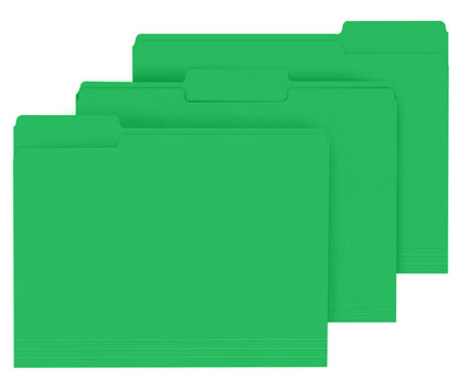 PANDRI Colored File Folders, 120 Pack 1/3 Cut Tab File Folder, 6 Colors