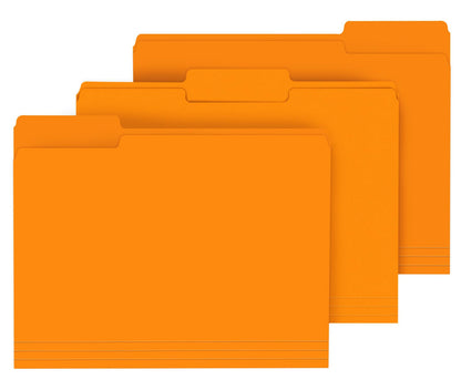 PANDRI Colored File Folders, 120 Pack 1/3 Cut Tab File Folder, 6 Colors