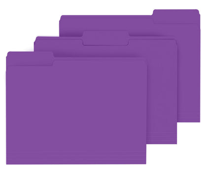 PANDRI Colored File Folders, 120 Pack 1/3 Cut Tab File Folder, 6 Colors