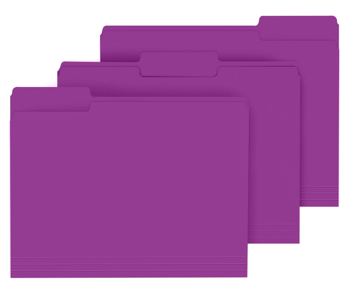 PANDRI Colored File Folders, 120 Pack 1/3 Cut Tab File Folder, 6 Colors