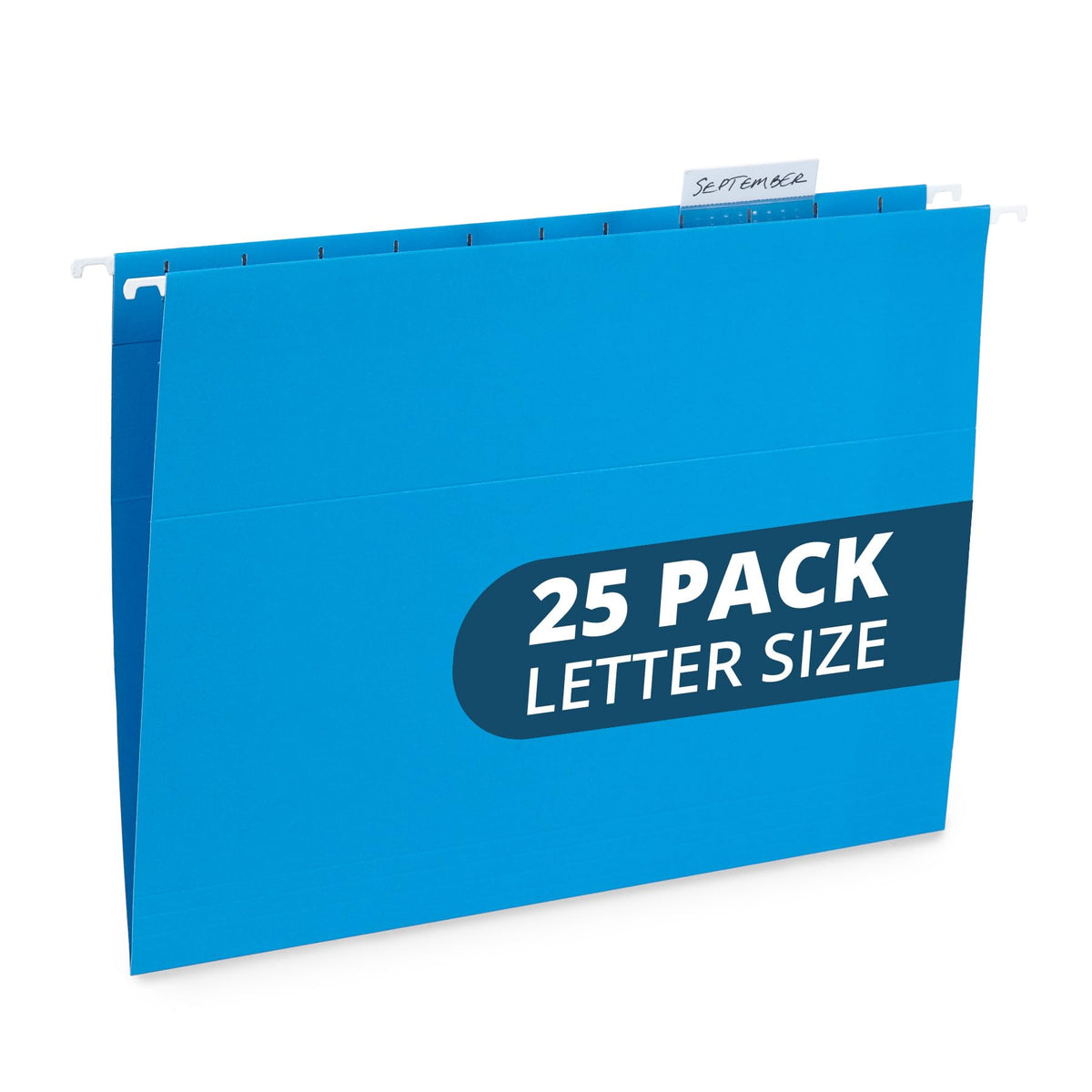 Blue Summit Supplies 25 Hanging File Folders, Letter Size, Black