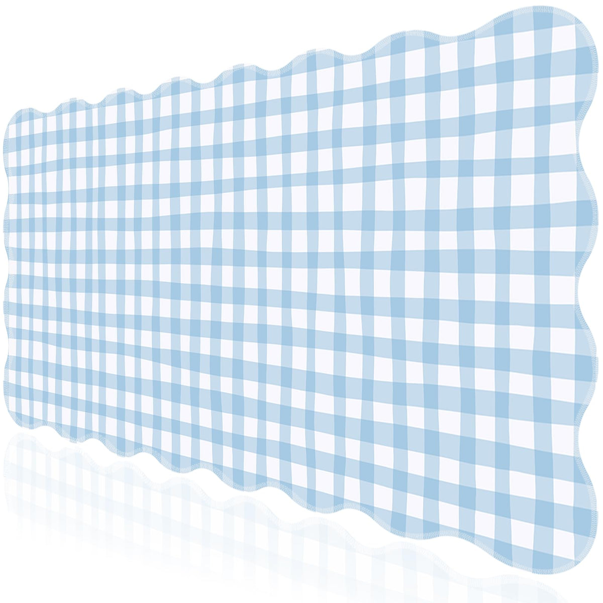 L-SPOUTTO Pink Mouse Pad,Geometric Desk Mat XXL Large Scalloped Gaming Mousepad,35.4x15.7in Non-Slip Rubber Base Keyboard Pad Waterproof Desktop Mat for Laptop Computer Game Home Office-Checkered