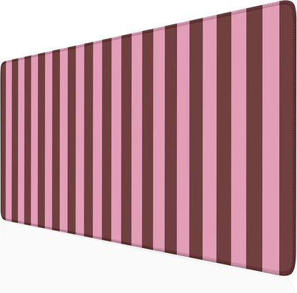Checkered Desk Mat Cute Pink Pastel XXL Large Mouse Pad Aesthetic Boho Desk Pad with Stitched Edges, Office Decor Keyboard Pad Mouse Mat for Computer
