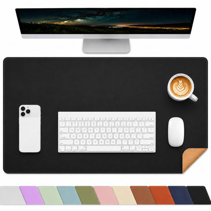 AFIING Large Desk Mat, 47" x 17", Black
