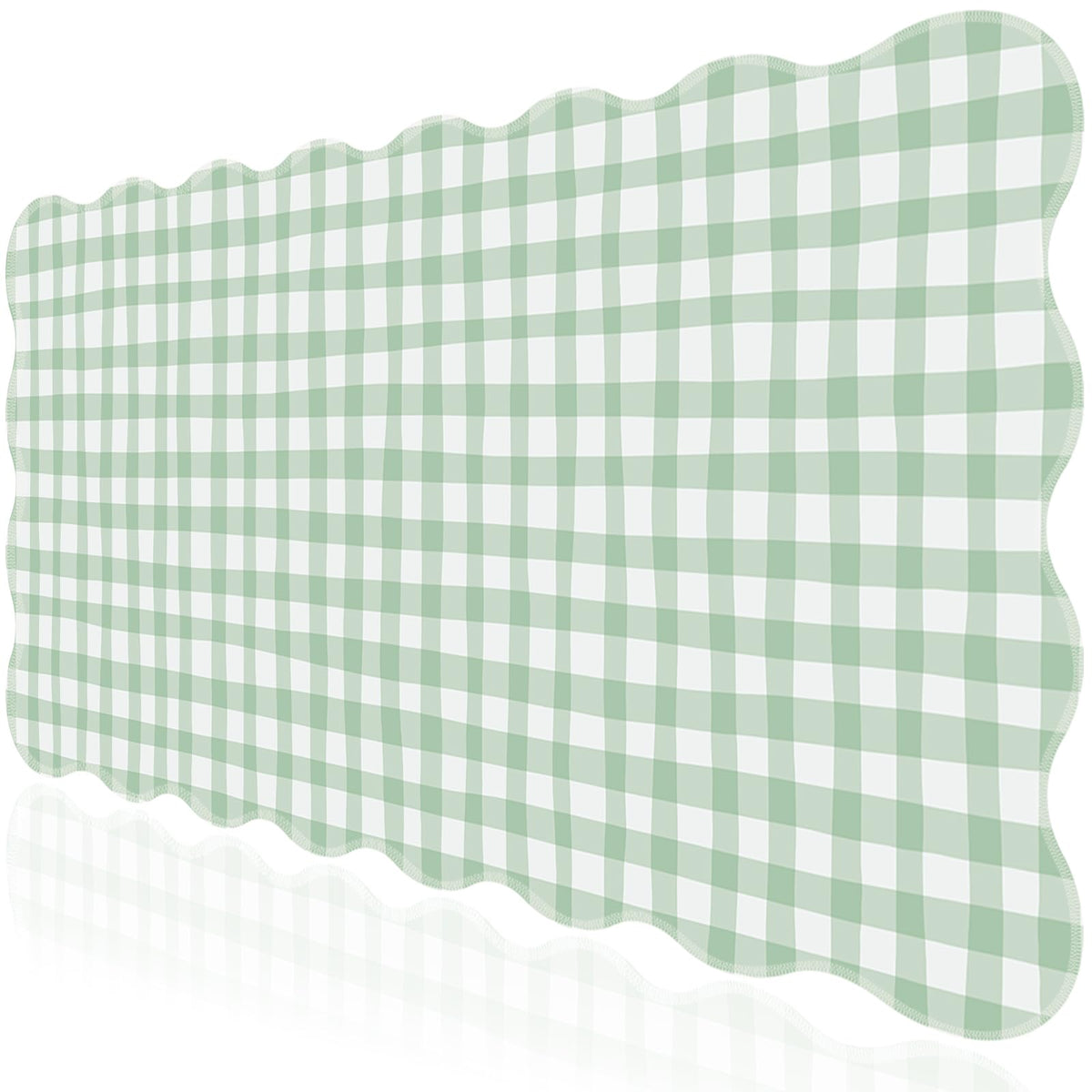 L-SPOUTTO Pink Mouse Pad,Geometric Desk Mat XXL Large Scalloped Gaming Mousepad,35.4x15.7in Non-Slip Rubber Base Keyboard Pad Waterproof Desktop Mat for Laptop Computer Game Home Office-Checkered