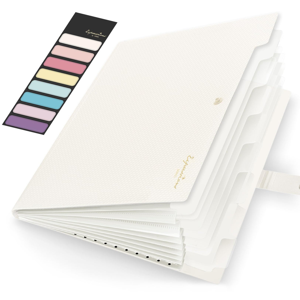Sooez Accordion File Organizer, Expanding File Folder with Label, 5 Pocket
