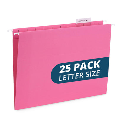 Blue Summit Supplies 25 Hanging File Folders, Letter Size, Black