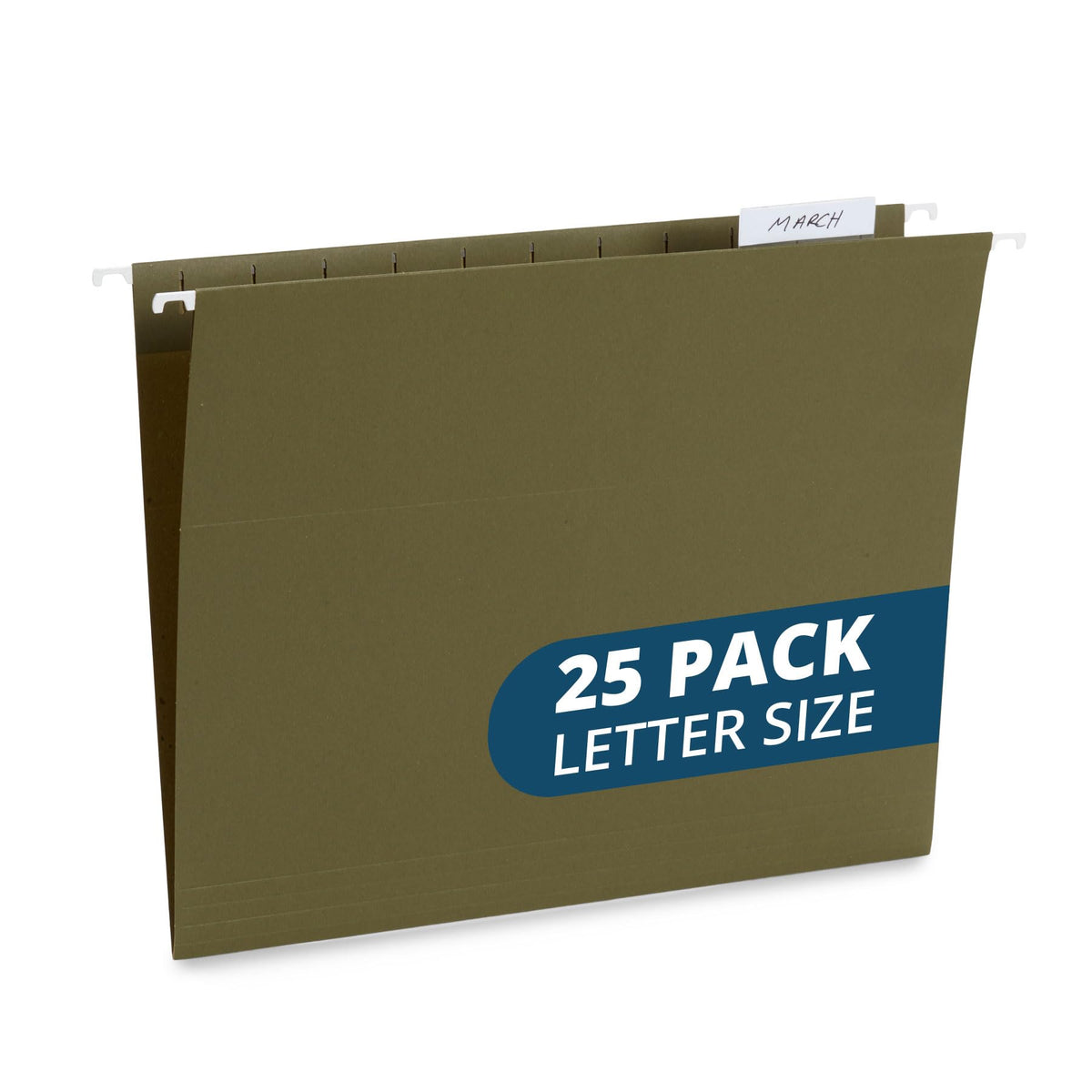 Blue Summit Supplies 25 Hanging File Folders, Letter Size, Black
