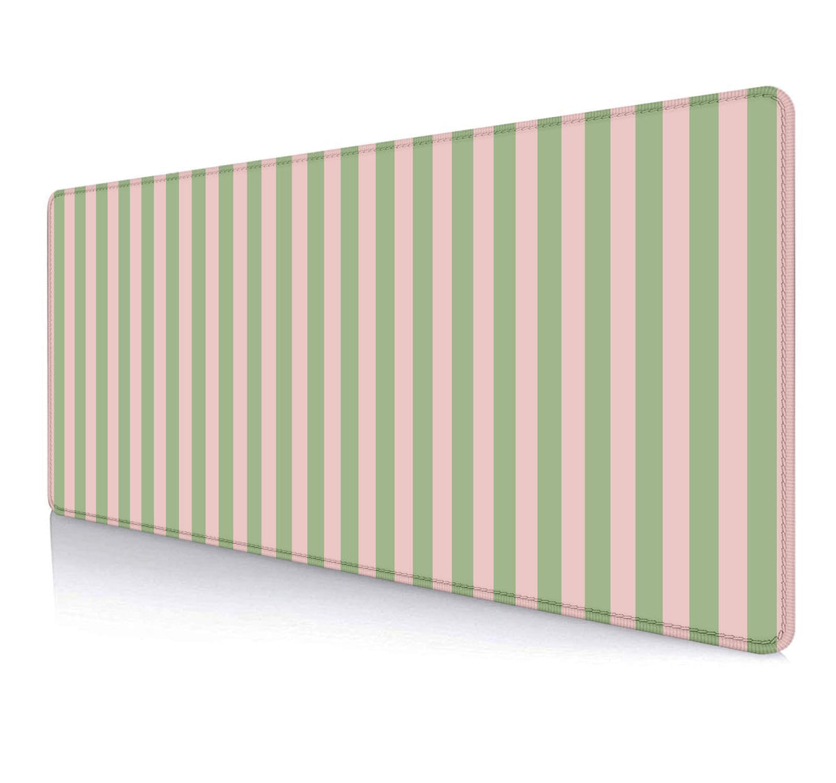 Large Mouse Pad Mousepad, Pink Flowers in a Blue Desk Mats for Desktop, Watercolor Beautiful Floral Laptop Computer Desk Pad, Non-Slip Rubber Base Desktop Mat, 31.5 x 11.8 inches