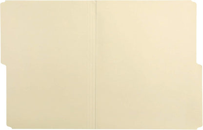 Amazon Basics Manila File Folders, Letter Size, 1/2 Tab in Left and Right Positions, 8.5" x 11", 36-Pack