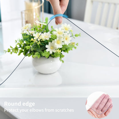 Clear Desk Mat, Non-Slip PVC Desk Protector Mat (35.4"*16.9")