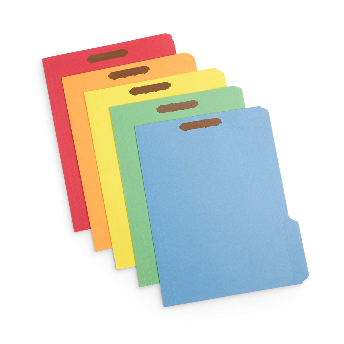 Blue Summit Supplies 50 Yellow Fastener File Folders, Letter, 1/3 Cut Tab