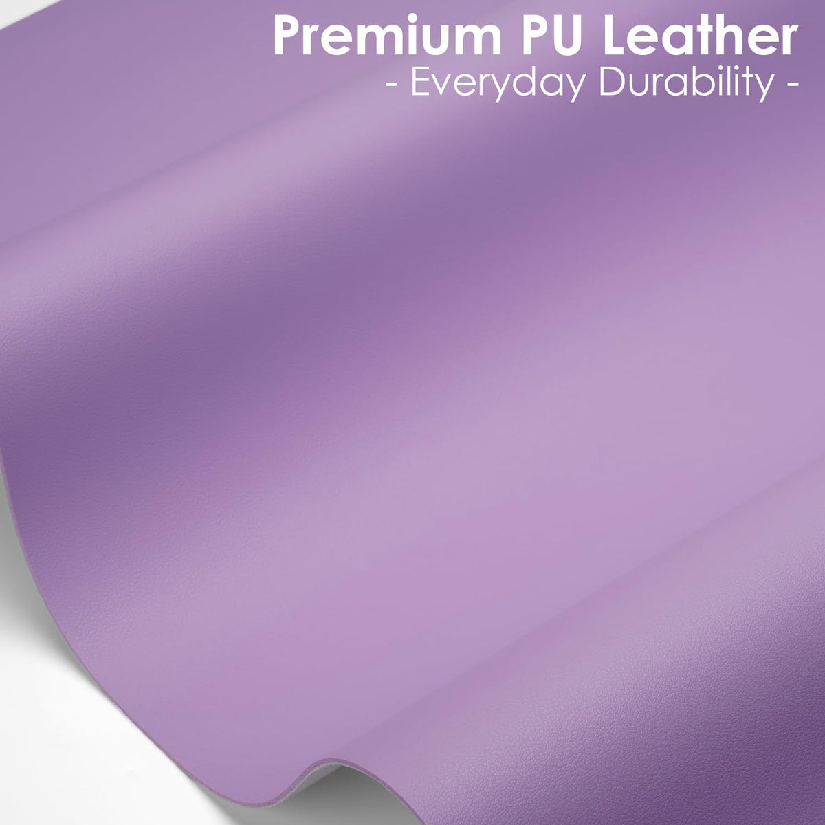 Non-Slip Waterproof Leather Desk Pad Mouse Mat, Purple 31.5x15.7 in