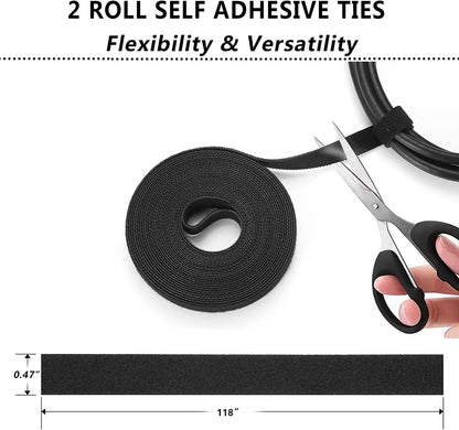 311Pcs Cable Management Organizer Kit 4 Cable Sleeve Split