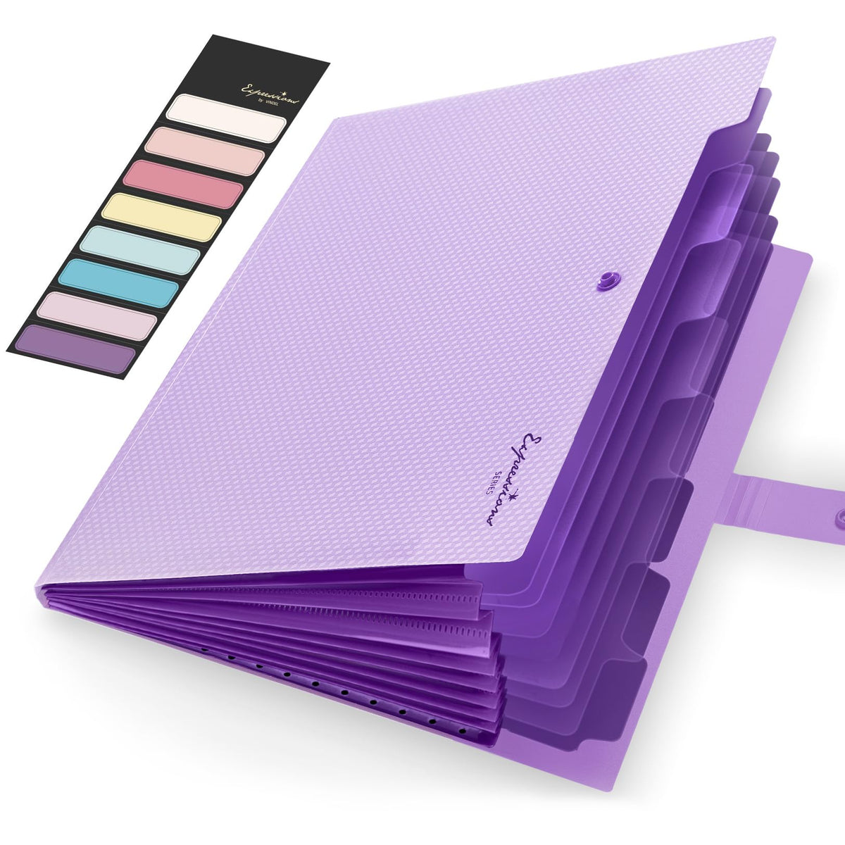 Sooez Accordion File Organizer, Expanding File Folder with Label, 5 Pocket
