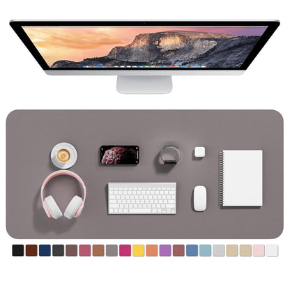 Hsurbtra Desk Pad, 30" x 14" PU Leather Desk Mat, XL Extended Mouse Pad, Waterproof Desktop Blotter Protector, Non-Slip Ultra Thin Large Laptop Keyboard Writing Mat for Office Home, Pink