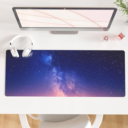 QiyI PU Leather Large Mouse Pad, Office Decor, 31.5" x 15.7", Rose Gold