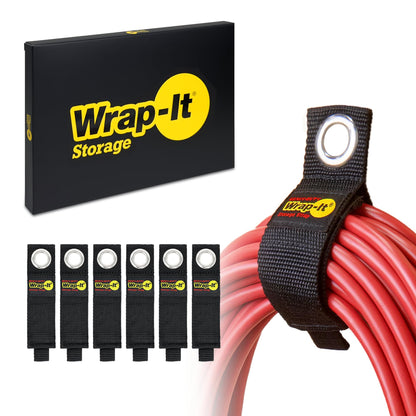Heavy-Duty Wrap-It Storage Straps - Assorted 6-Pack