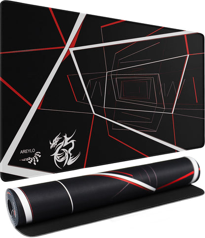 Large Gaming Mouse Pad, Waterproof Extra Large Mousepad with Stitched Edges