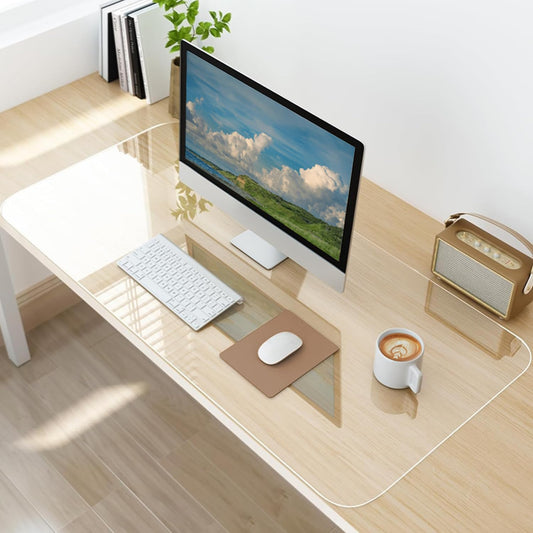 Clear Desk Mat, Non-Slip PVC Desk Protector Mat (35.4"*16.9")