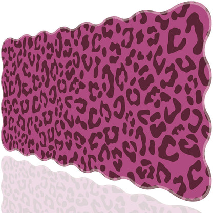 L-SPOUTTO Pink Mouse Pad,Geometric Desk Mat XXL Large Scalloped Gaming Mousepad,35.4x15.7in Non-Slip Rubber Base Keyboard Pad Waterproof Desktop Mat for Laptop Computer Game Home Office-Checkered