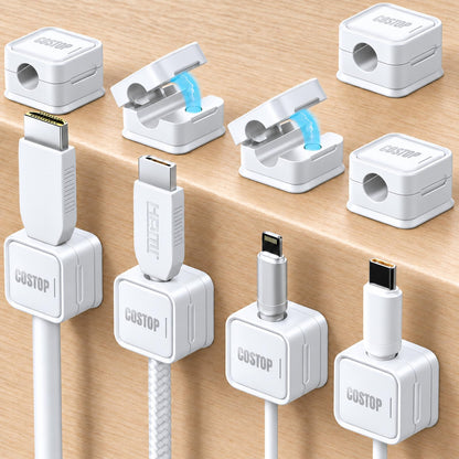 9 Pack Cord Organizer Magnetic Cable Clips Adhesive Wire Management 1s Lock