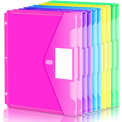 Forvencer Binder Pocket, 10 Pack Super Heavyweight Plastic Binder Folders