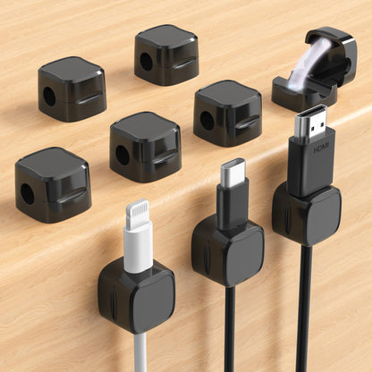 Magnetic Cable Clips, Cute Desk Charger Cord Holder