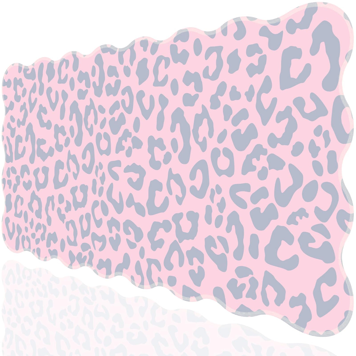 L-SPOUTTO Pink Mouse Pad,Geometric Desk Mat XXL Large Scalloped Gaming Mousepad,35.4x15.7in Non-Slip Rubber Base Keyboard Pad Waterproof Desktop Mat for Laptop Computer Game Home Office-Checkered