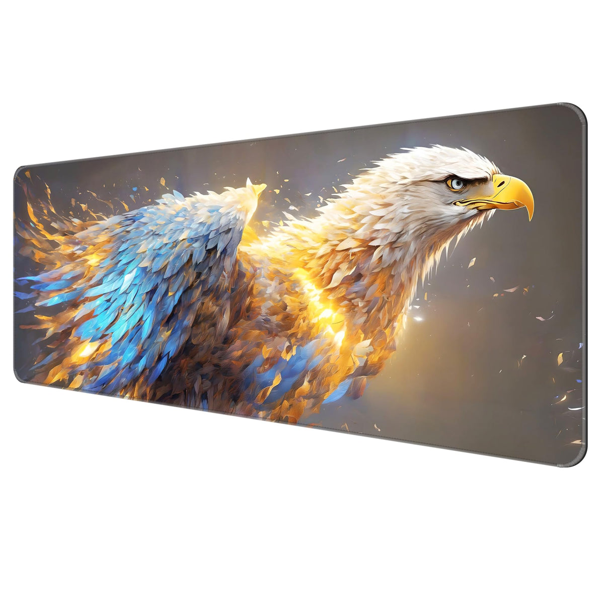 Large Thin Mouse Pad with Stitched Edges, Galaxy Space