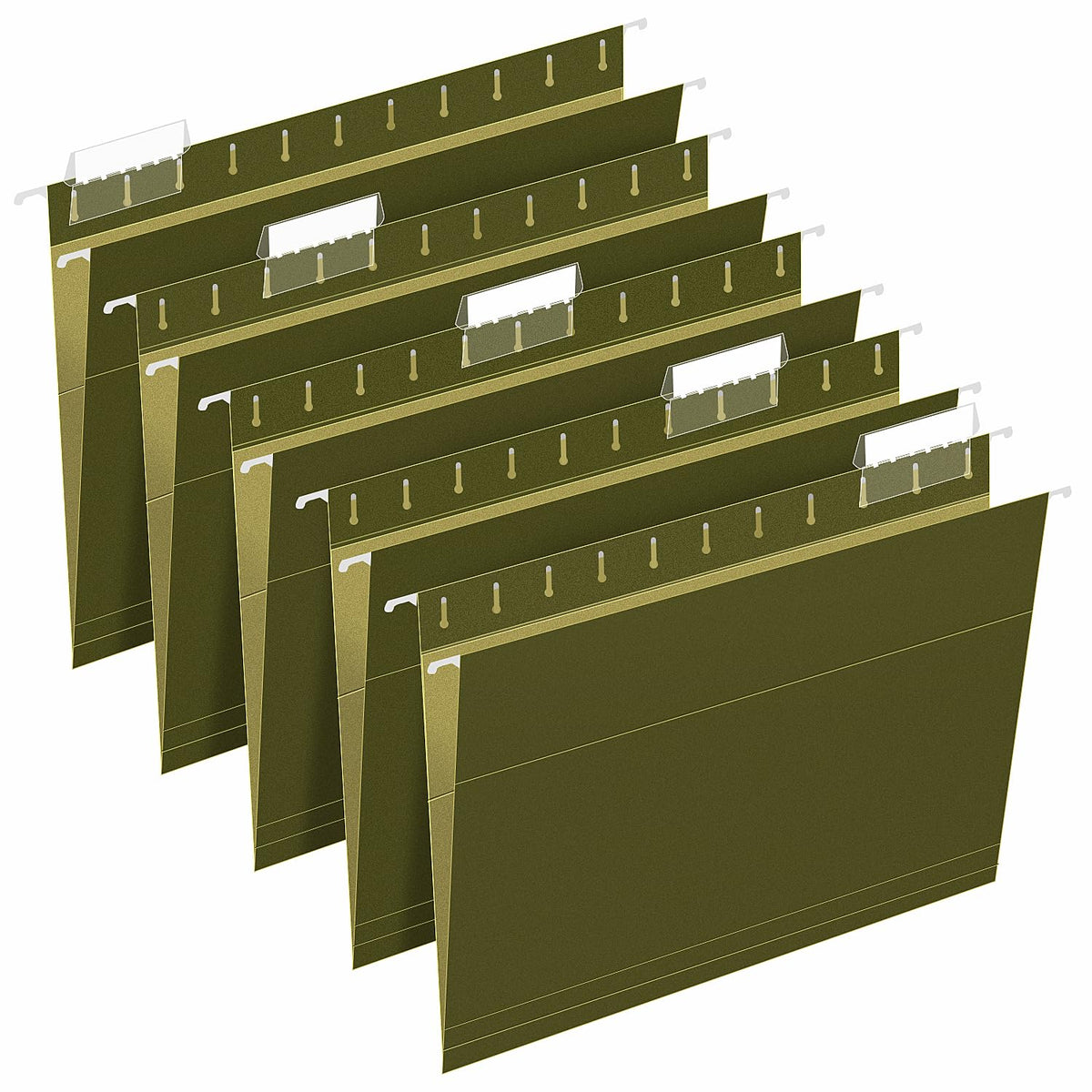 Extra Capacity Hanging File Folders, RAZCC 30 Pack Letter Size Reinforced Hanging Folders with Heavy Duty 3 Inch Expansion for Bulky Files, Filing Cabinet, Adjustable Tabs, Green