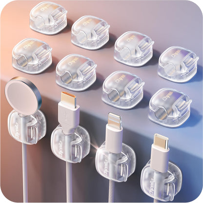 8 Pack Cable Clips, Cord Organizer, Cute Spring Cord Holder
