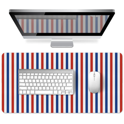 Green Striped Desk Mat Large Mouse Pad Cute Desk Pad Keyboard Computer Mat