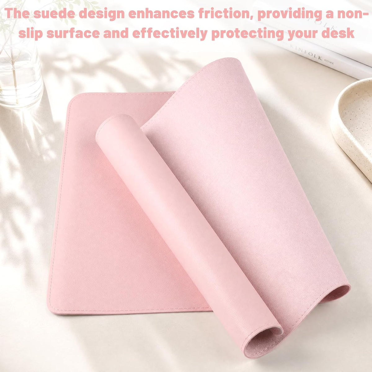 Leather Desk Mat, Desk Pad for Keyboard and Mouse Large Mouse Pads for Desk