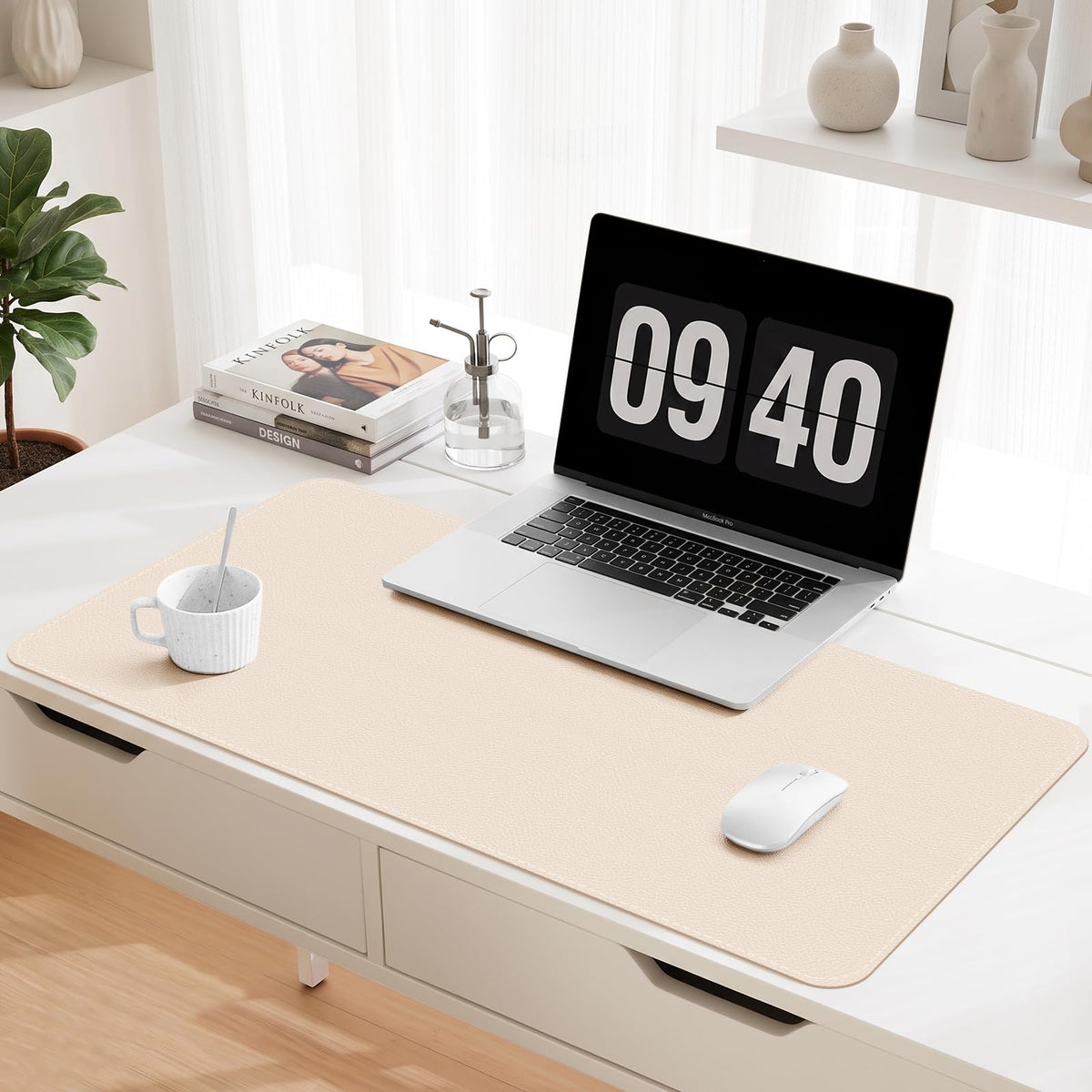 Leather Desk Mat, Desk Pad for Keyboard and Mouse Large Mouse Pads for Desk