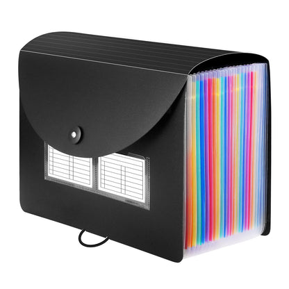 Sooez 24 Pockets Expanding File Folder, Accordion File Organizer, Letter/A4