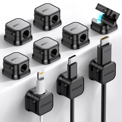 JOYROOM 9 Pack Magnetic Cable Clips Cord Organizer Adhesive Wire Management
