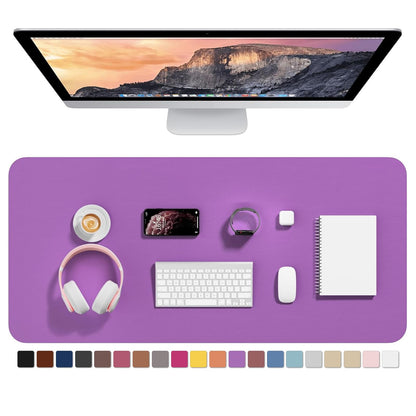 Hsurbtra Desk Pad, 30" x 14" PU Leather Desk Mat, XL Extended Mouse Pad, Waterproof Desktop Blotter Protector, Non-Slip Ultra Thin Large Laptop Keyboard Writing Mat for Office Home, Pink