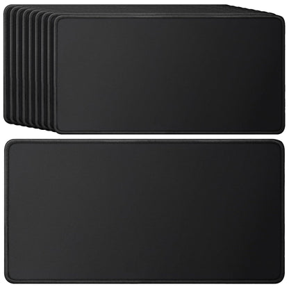 31.5" x 15.7" Waterproof Fabric Desk Pad Large Mouse Pad Office Game, Black